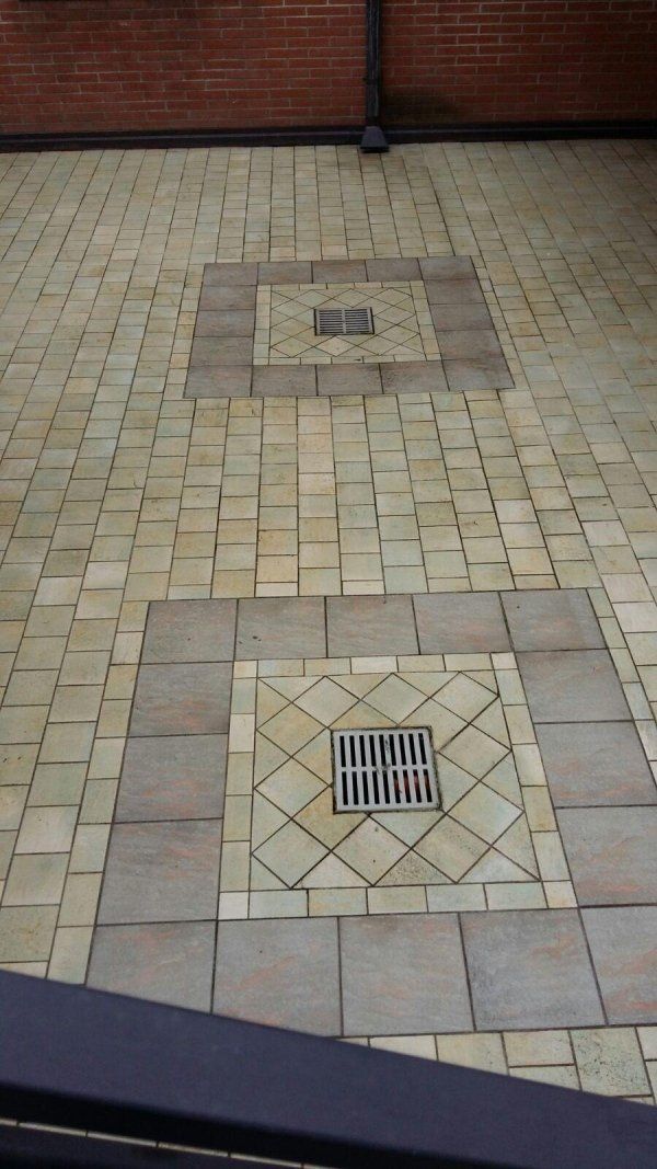Pavimento a mosaico dopo
