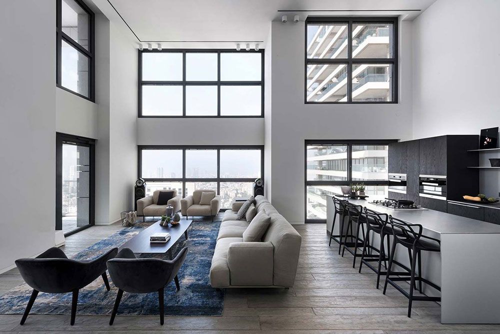 Tel Aviv Villa Living Area Windows — Flooring in Gold Coast, QLD