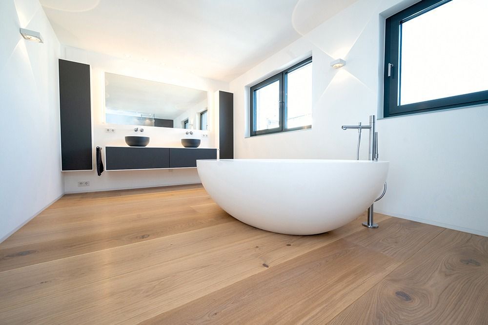 A Spacious Penthouse Bathroom — Flooring in Gold Coast, QLD