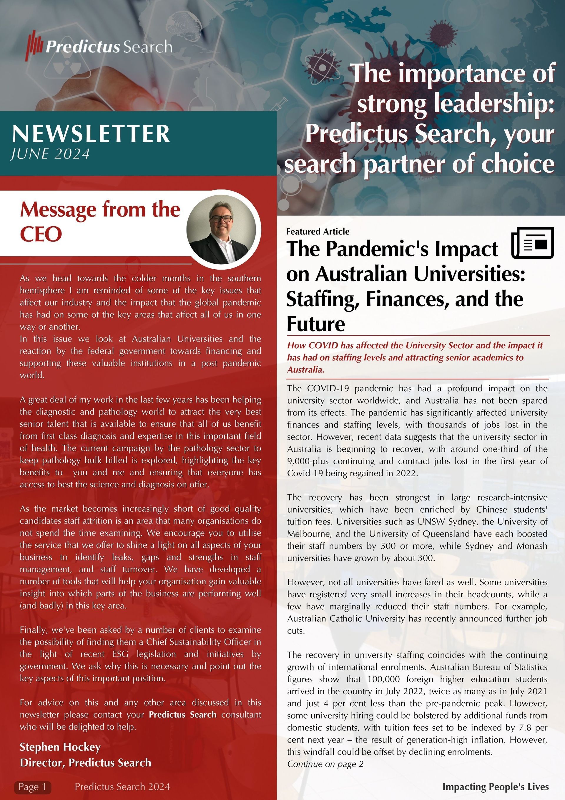 The importance of strong leadership predictus search , your search partner of choice