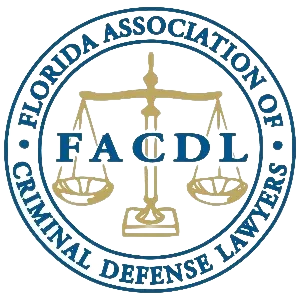 Florida Association of Criminal Defense Lawyers logo: Scales of justice with 