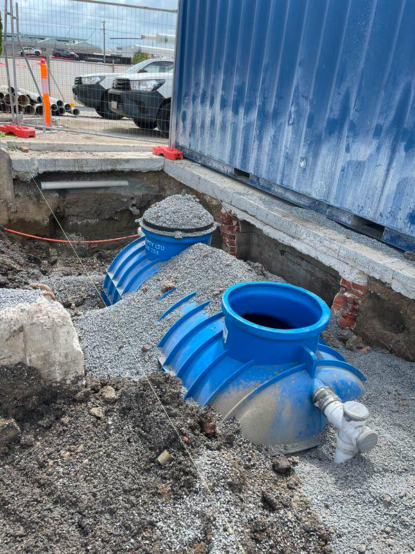Double Vanity With White Marble Countertop, Vessel Sinks — Mates Plumbing and Gas in Lammermoor, QLD