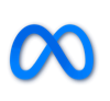 a blue infinity symbol on a white background .