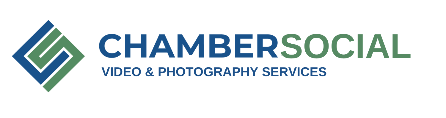 The logo for chambersocial video and photography services