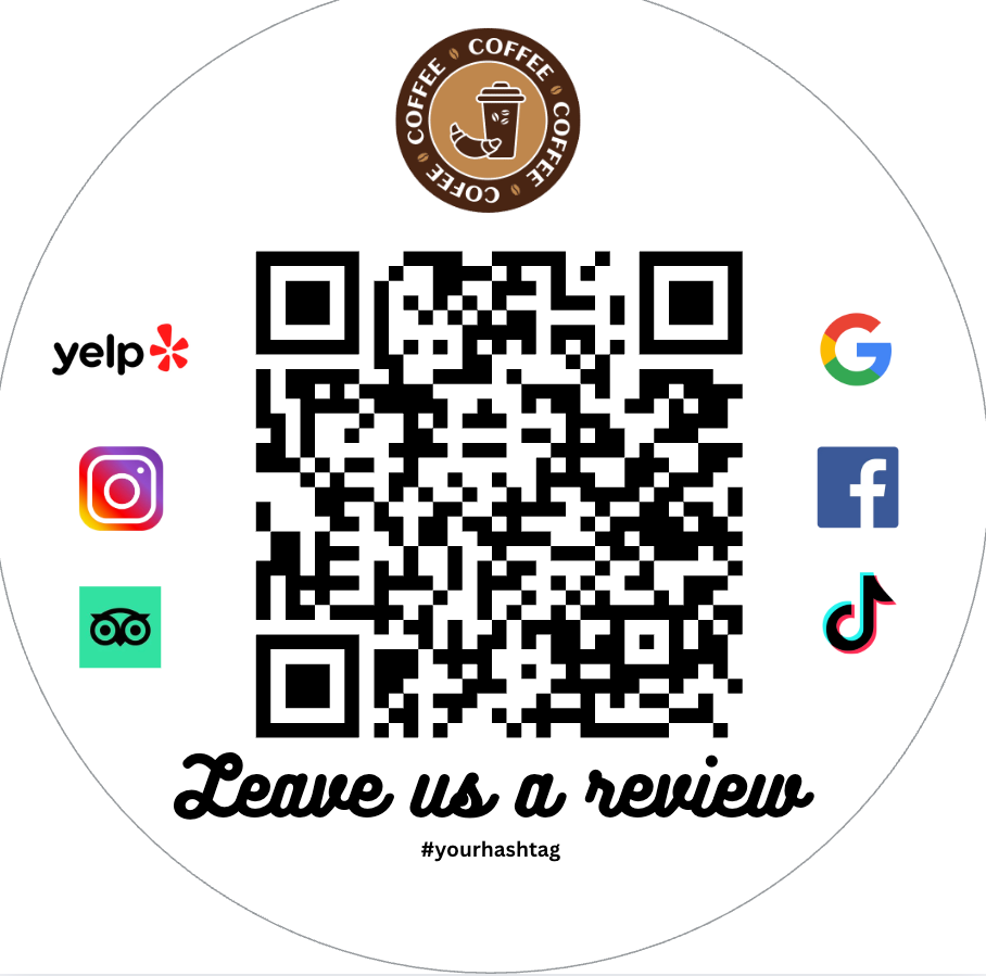 megapixall custom qr code stickers for review landing pages