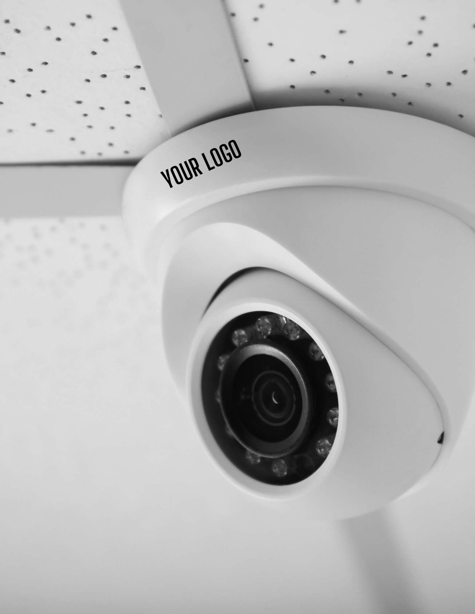 A security camera with your logo on it