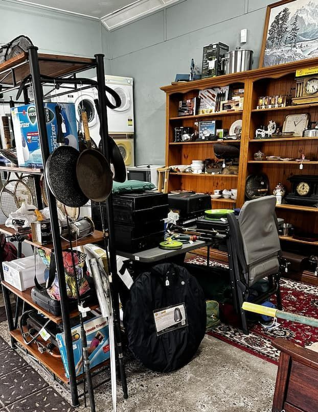 A Shop Interior Filled With Furniture, Appliances, and Various Household Items — Clancy's Office & Emporium in Taree, NSW