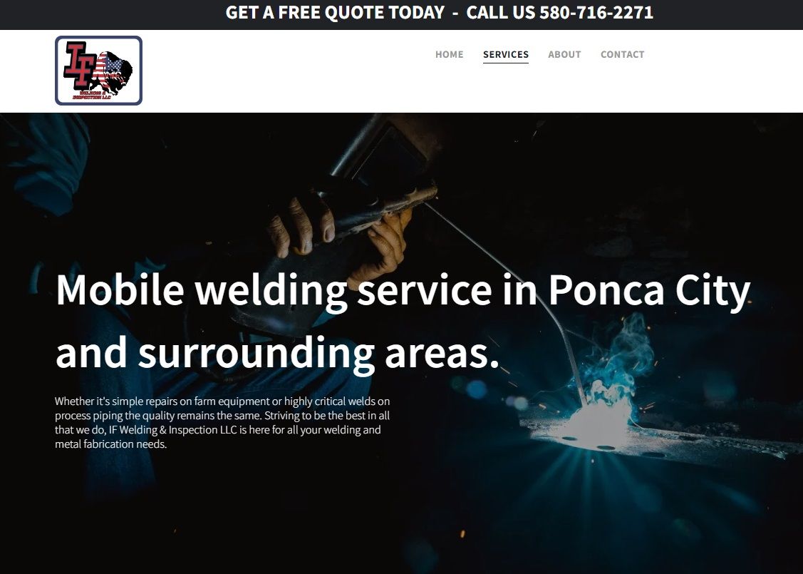 a website for a mobile welding service in ponce city and surrounding areas .