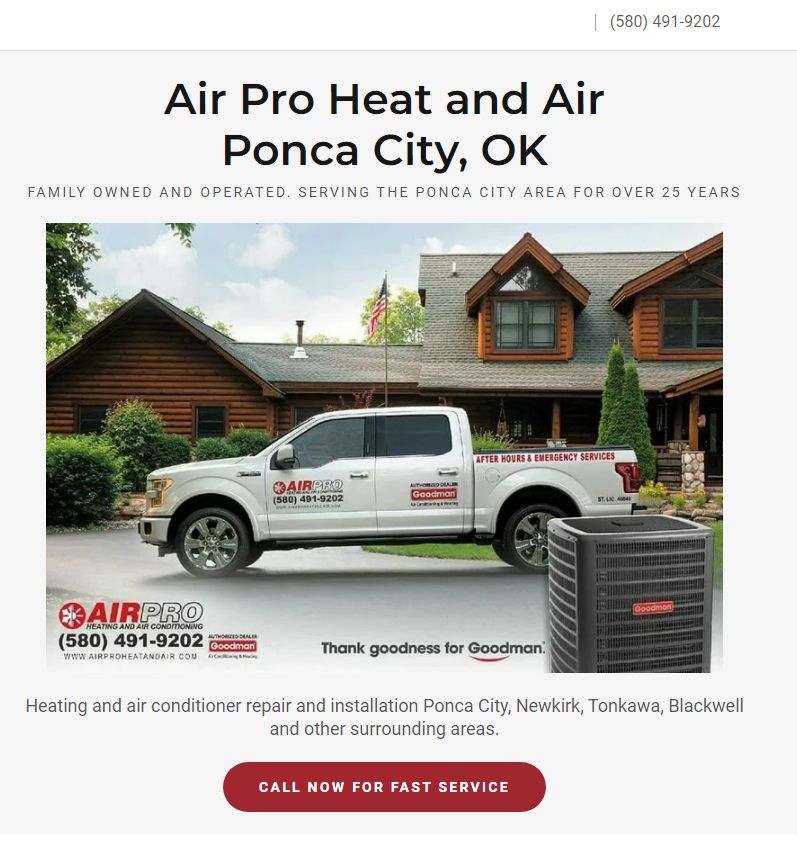 HVAC website design