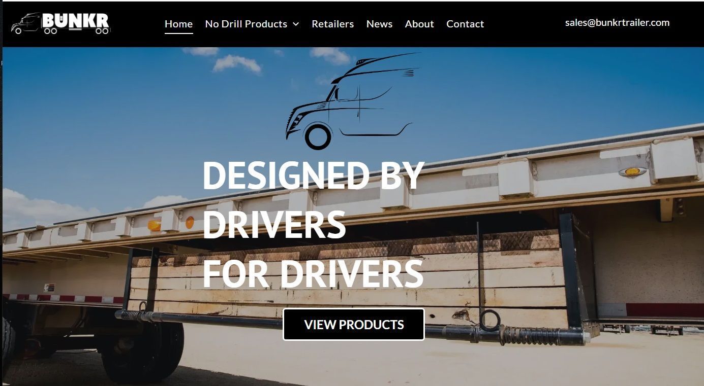image of Bunkr's website home page with trailer in background