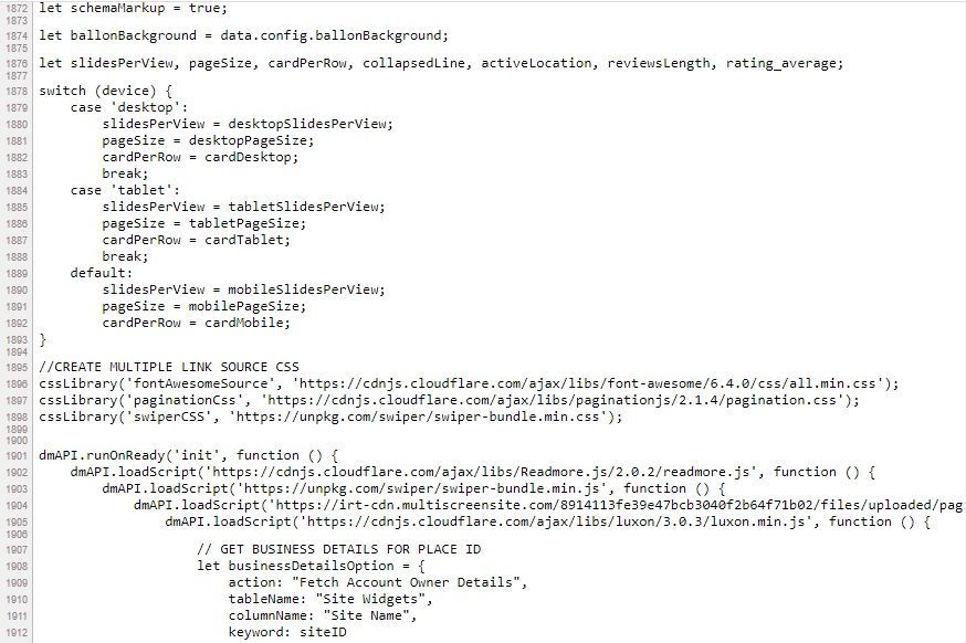 image of on site schema seo html code