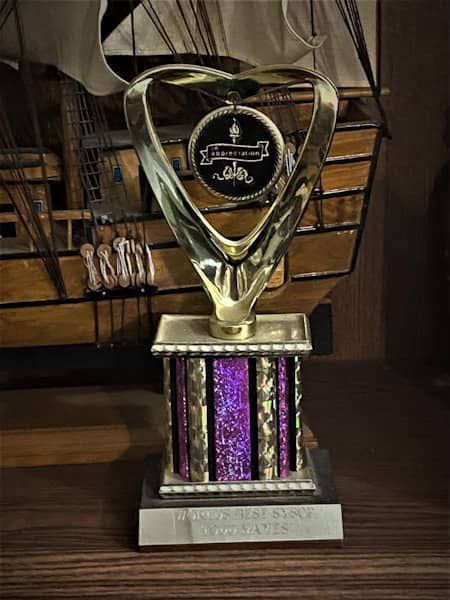 image of Todd Hayes world's greatest sysop trophy for my BBS