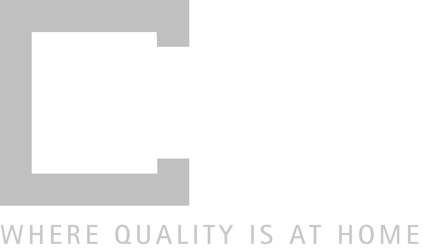 A logo for a company that says `` where quality is at home ''.