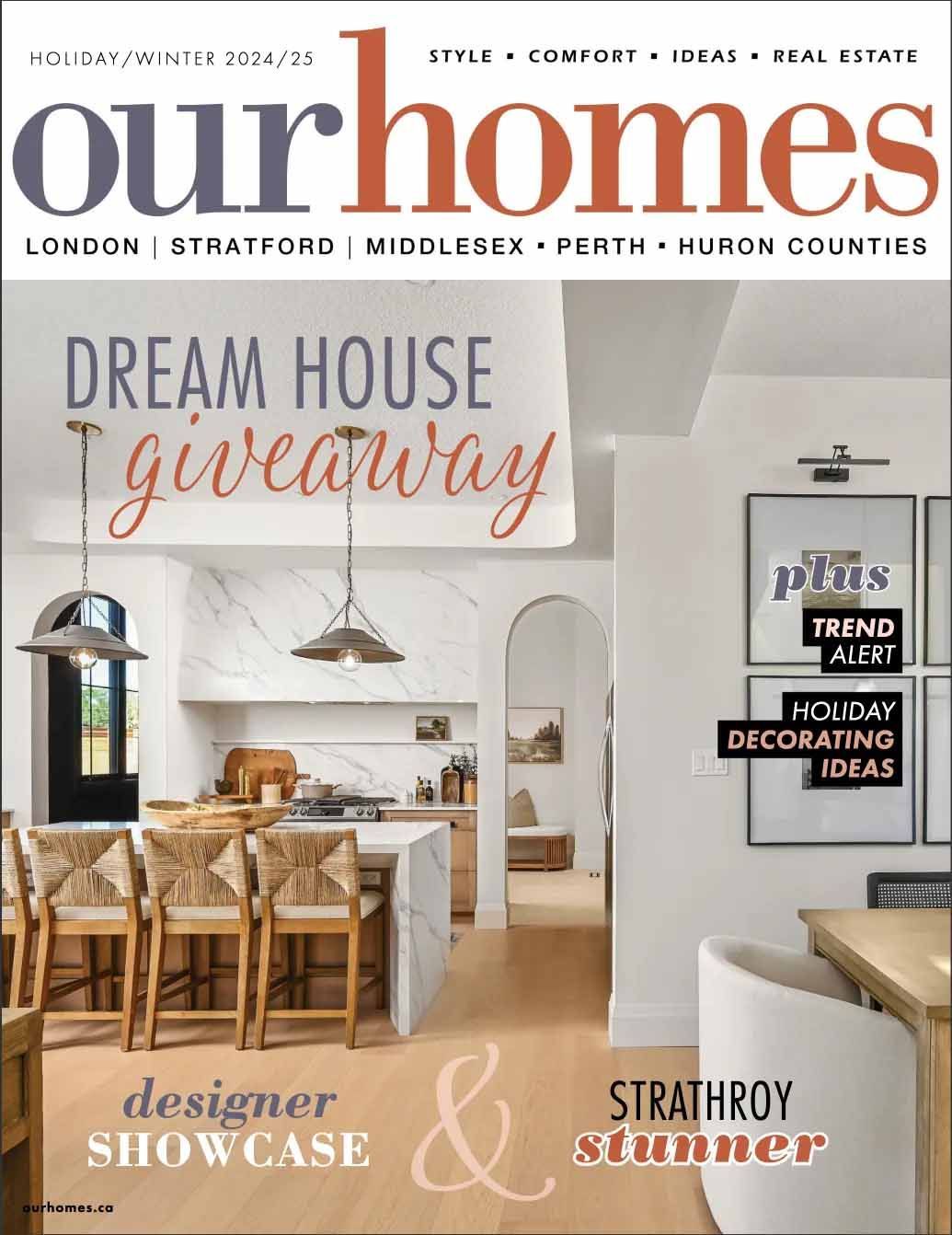 The cover of our homes magazine with a dream house giveaway