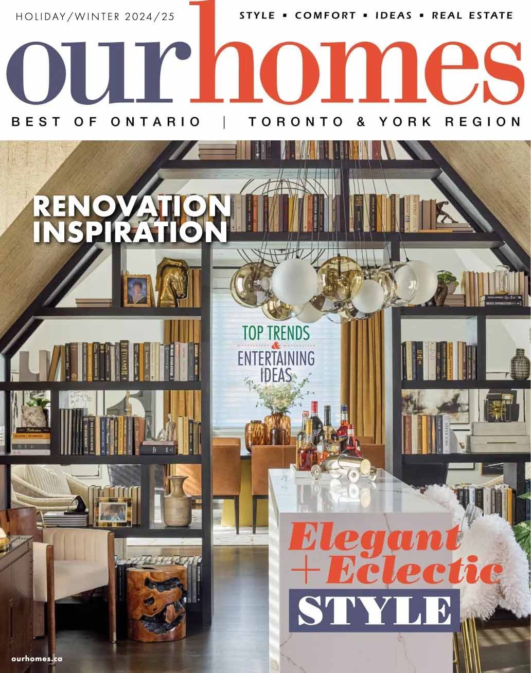 The cover of a magazine called our homes