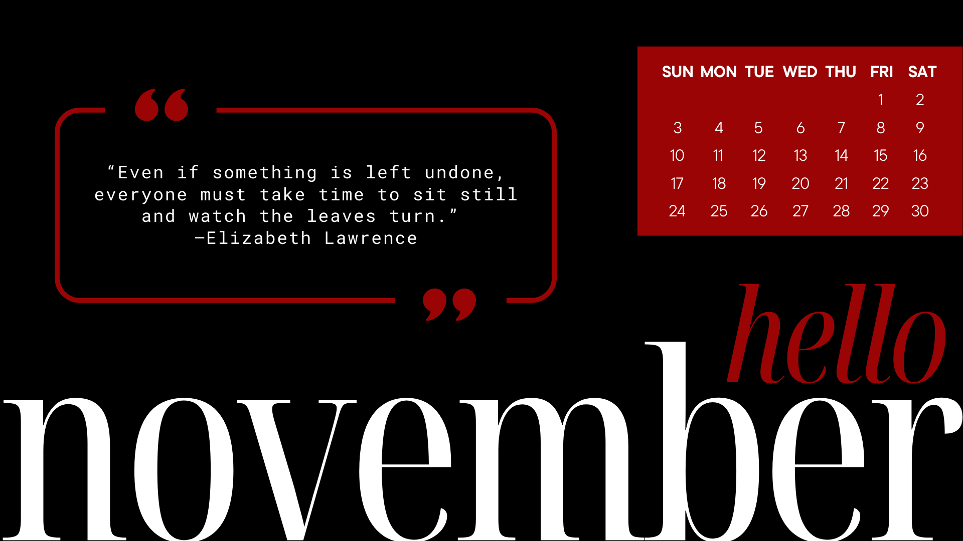 November 2024 Desktop wallpaper