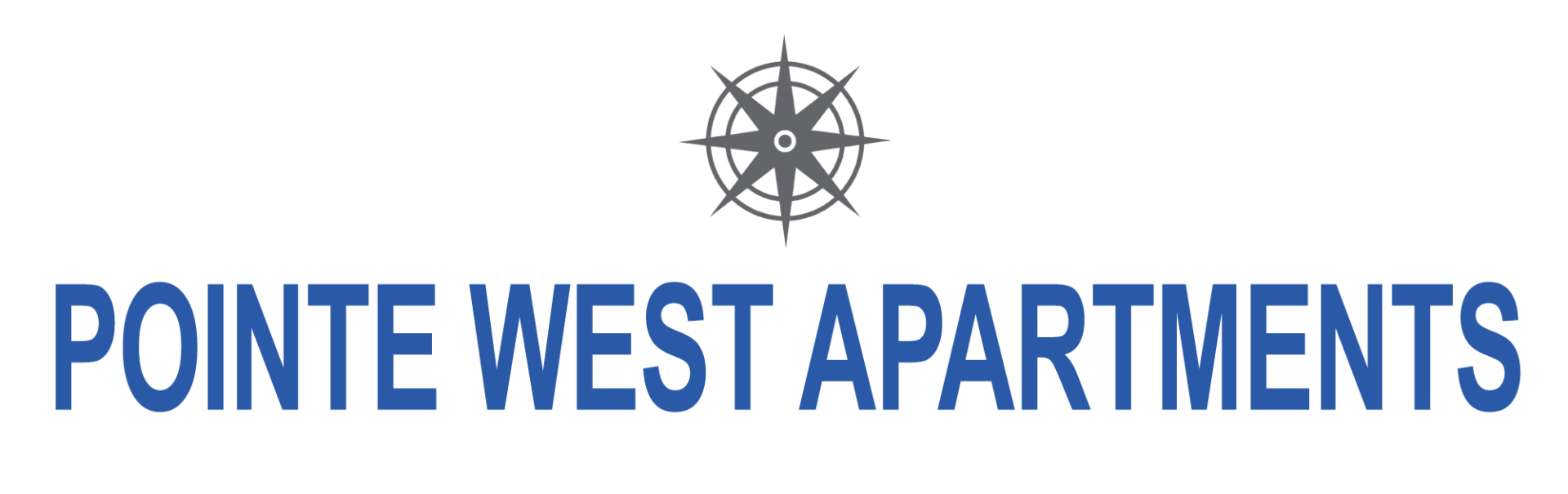Pointe West Apartments Logo - header, go to homepage