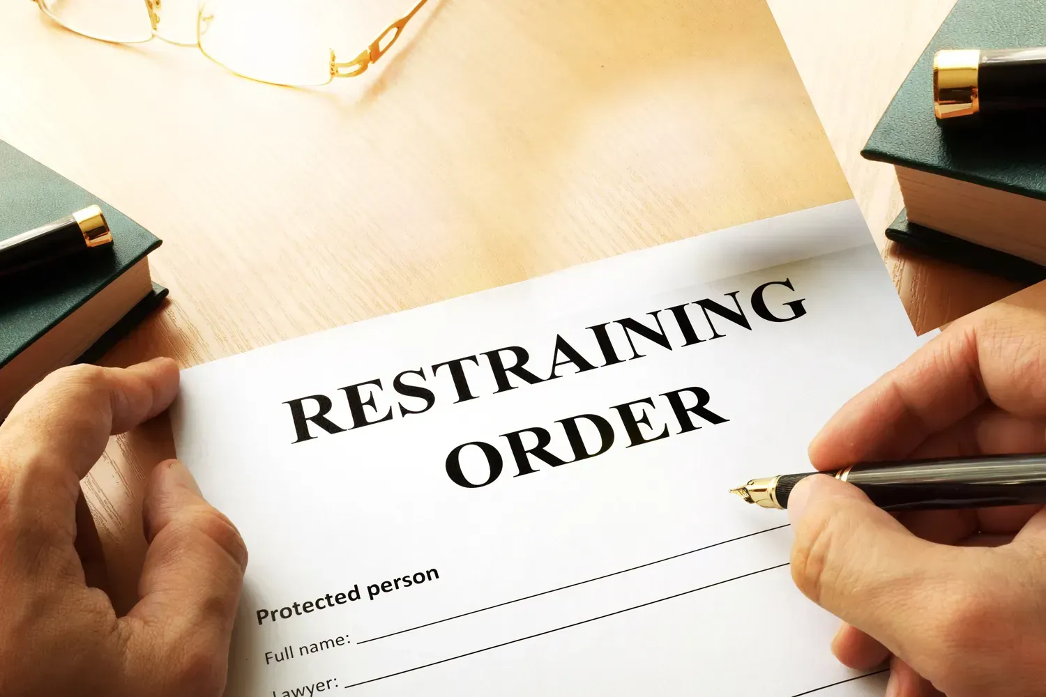 restraining order form