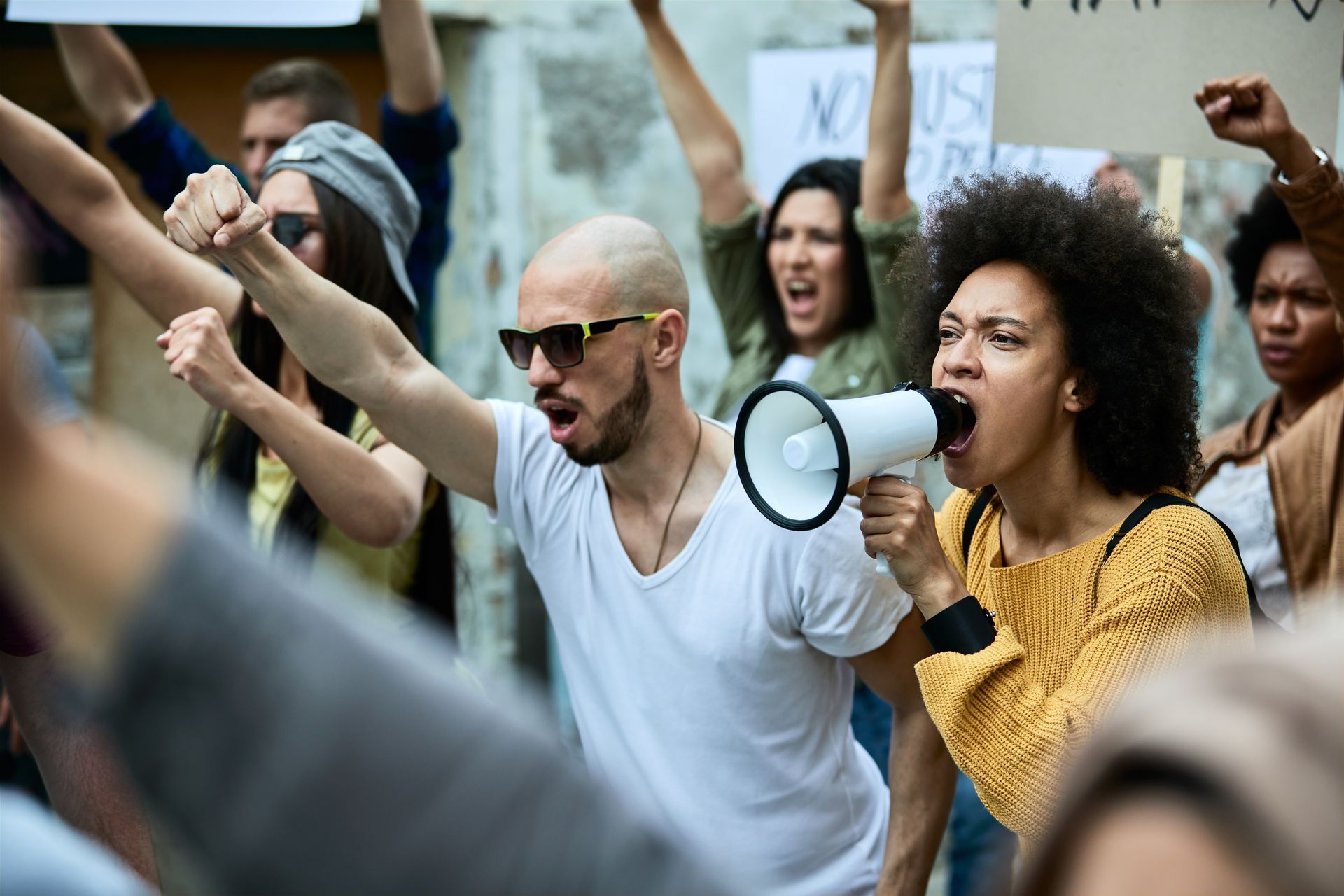 A group of protestors