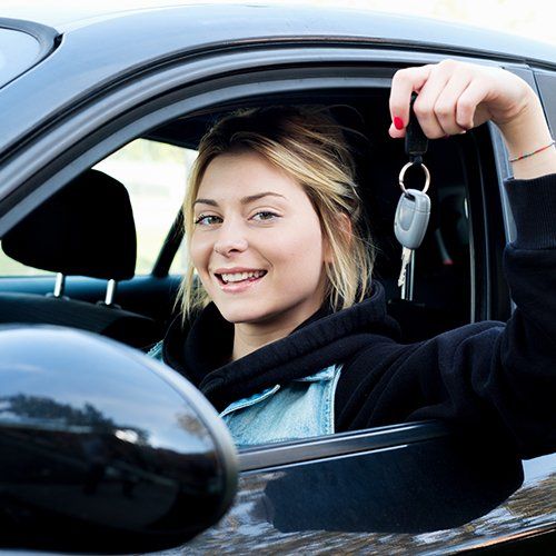 Auto Insurance — Woman in Car in Mount Vernon, OH