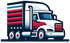 a red white and blue semi-truck with stars on the side showing CDL driver management 