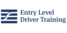 a blue logo for entry level driver training for eldt.com