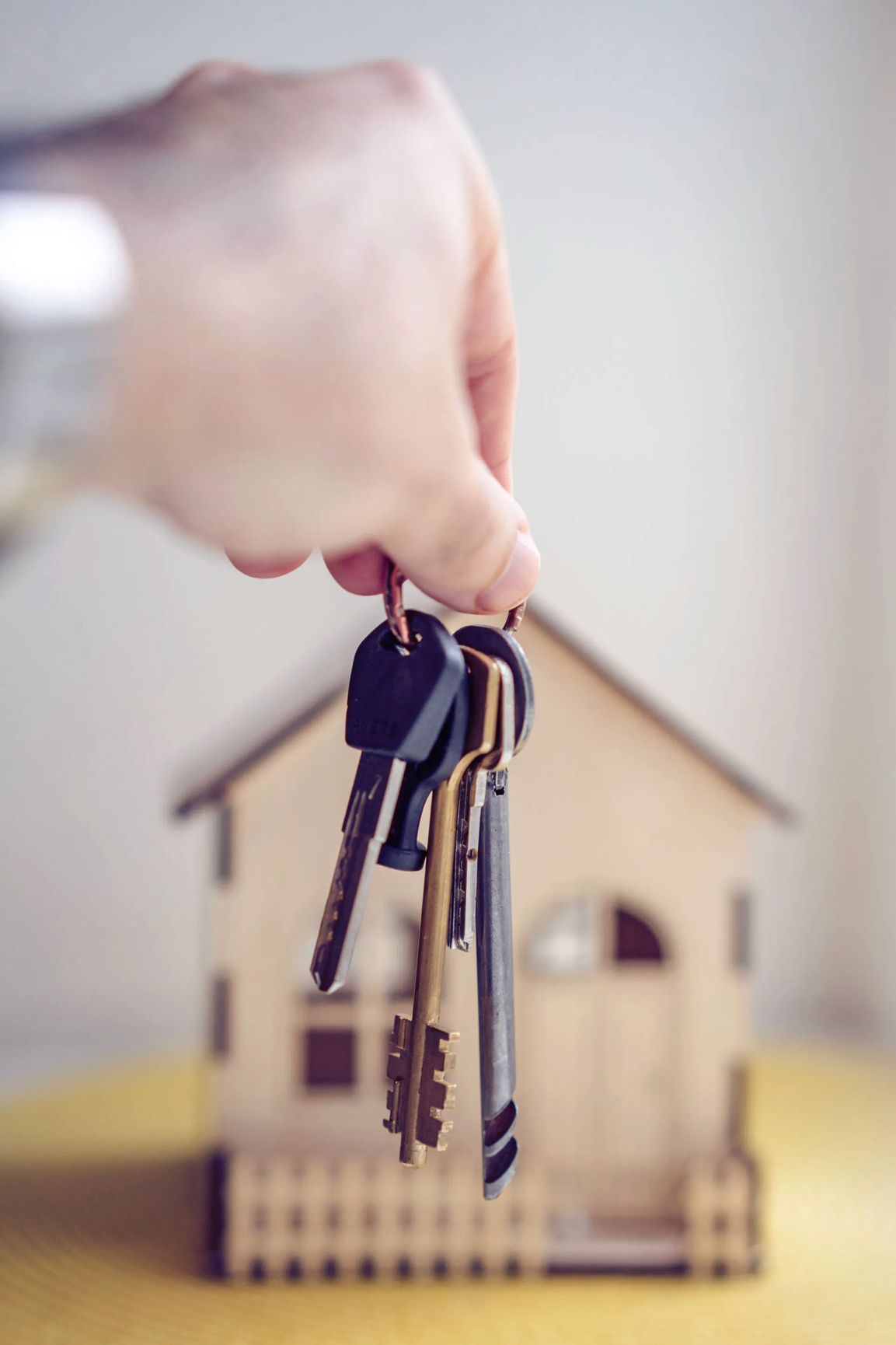 A large house with a fire hydrant in front of it
