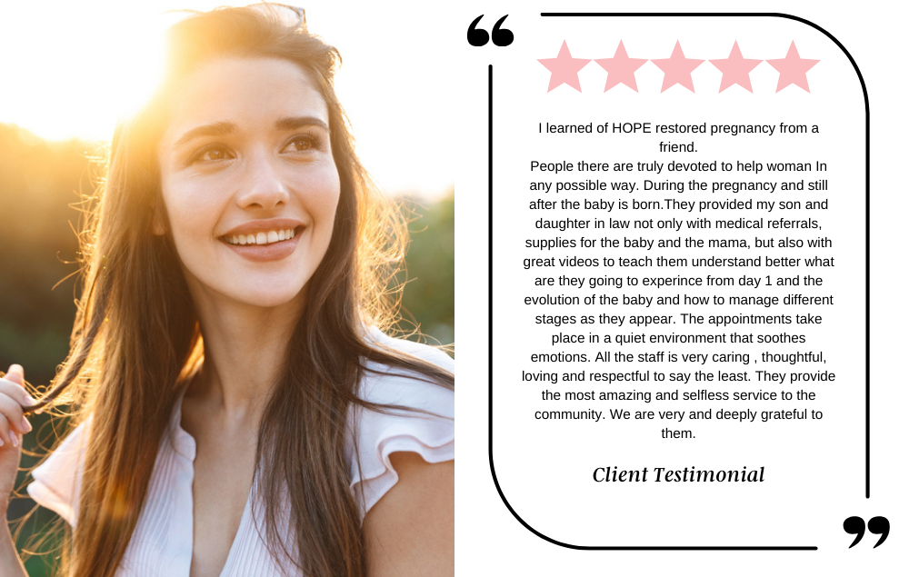 Client testimonial Hope Restored 