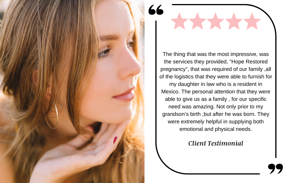 Client testimonial Hope Restored 