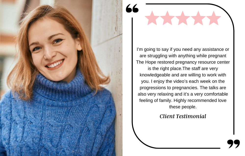 Client testimonial Hope Restored 