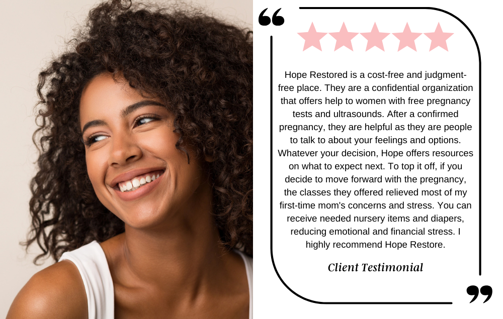 Client testimonial Hope Restored 