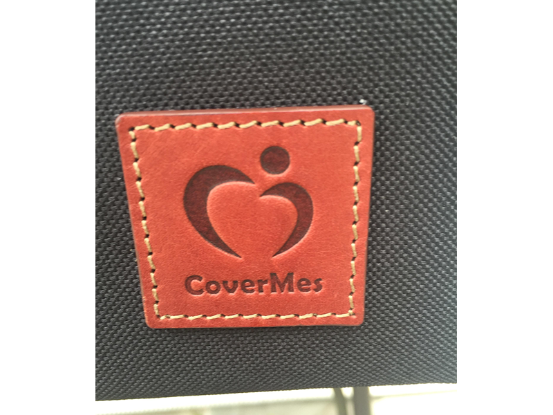 Leather tag with the