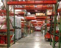 View of Warehouse Interior - Industrial Lubricants