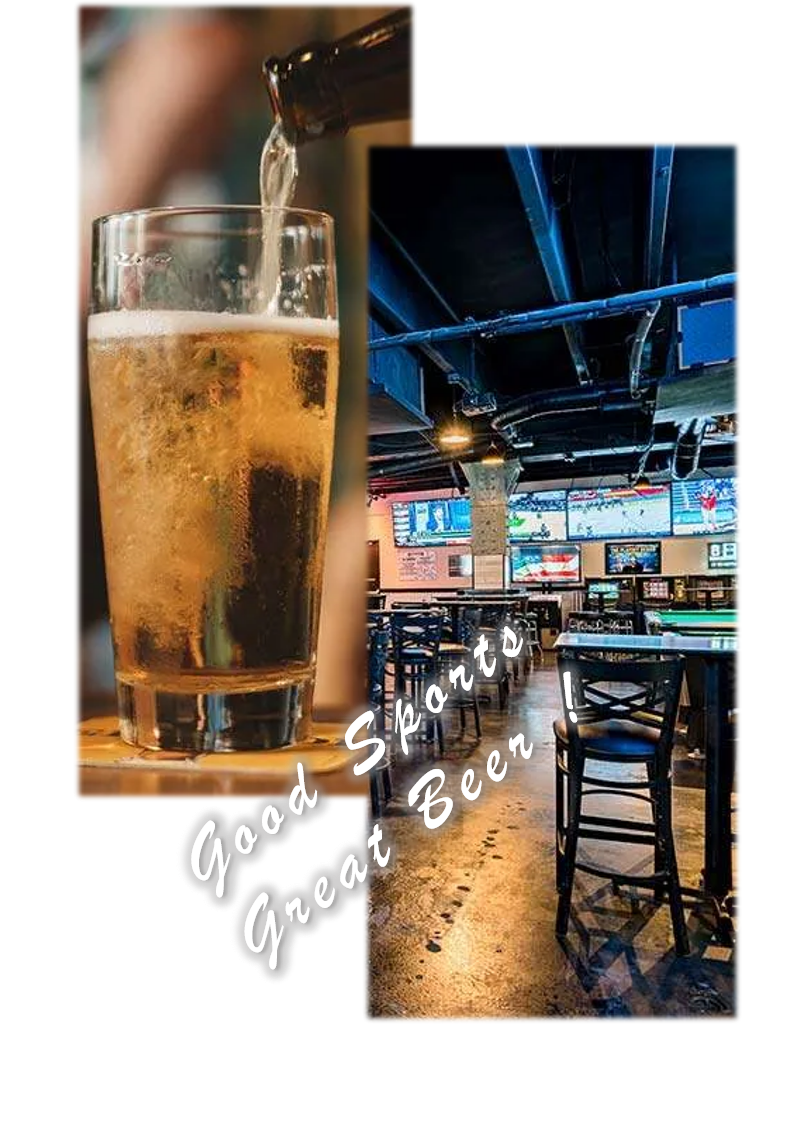 A glass of beer is being poured into a bar.