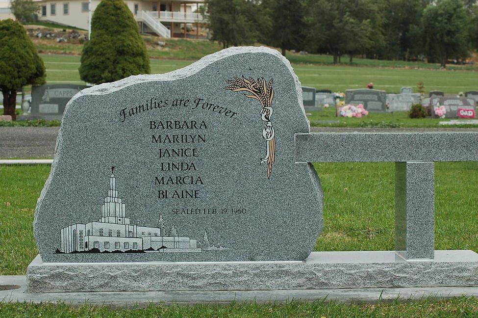 Different options of Monuments offered by Ashley Valley Funeral Home