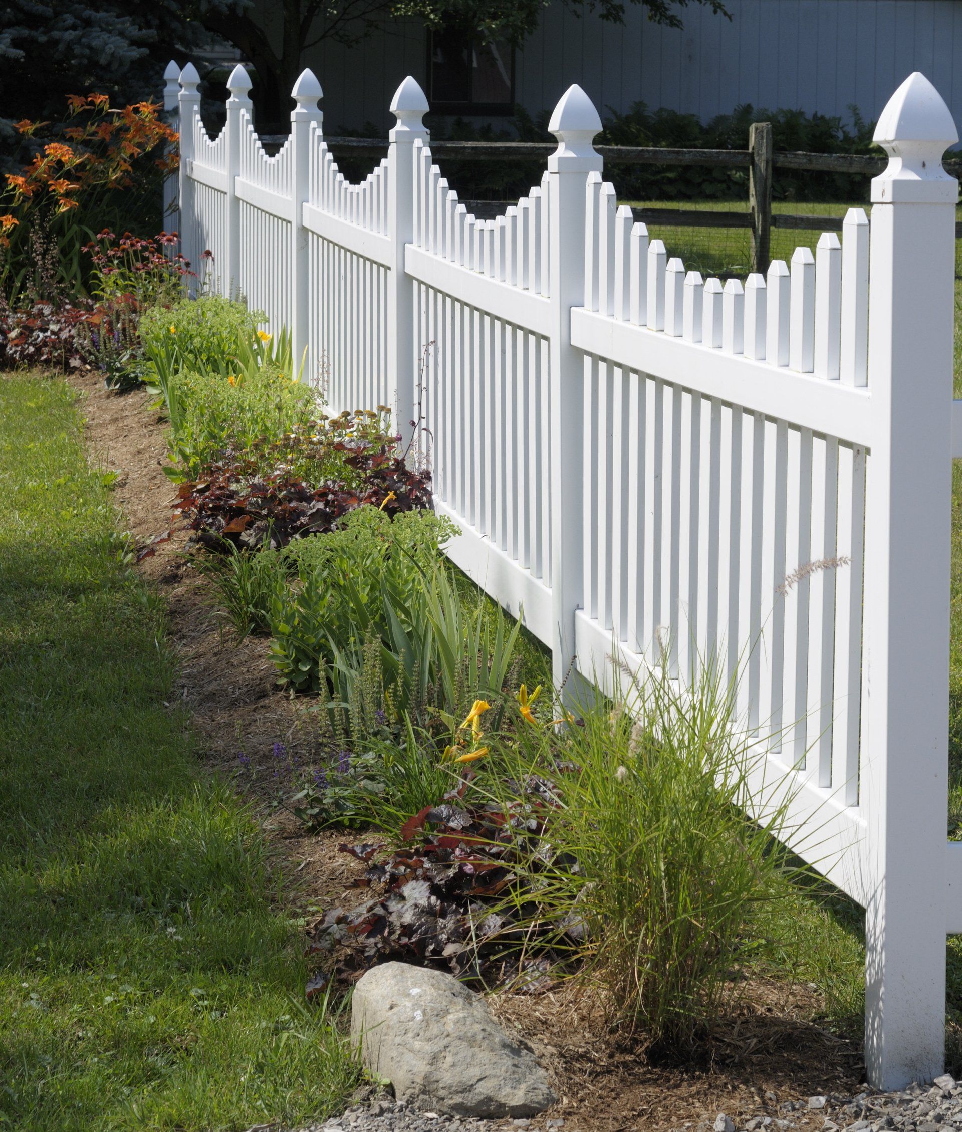 Wooden Fence With Plants - Johnson City, TN - Rio Grande Fence Co