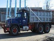 Disposal Truck on job site - Waste Disposal Services in Clark, NJ