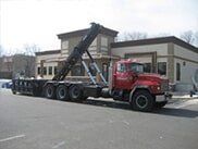 Disposal Truck on job site- Waste Disposal Services in Clark, NJ