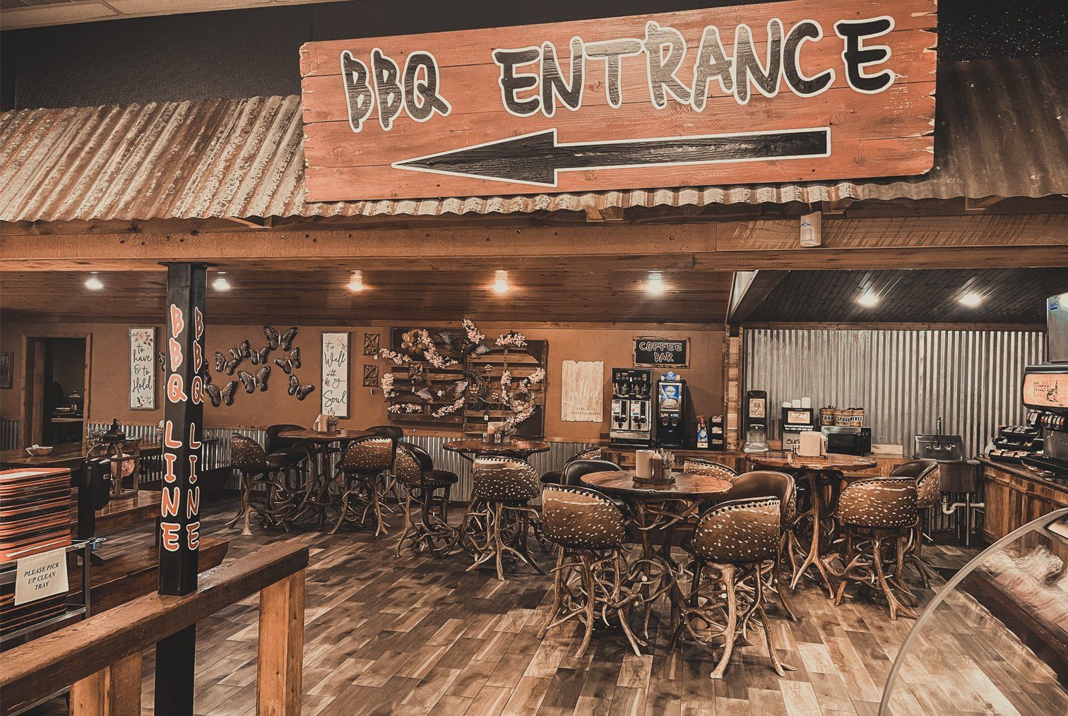 Restaurant with Terry Wilson barstools