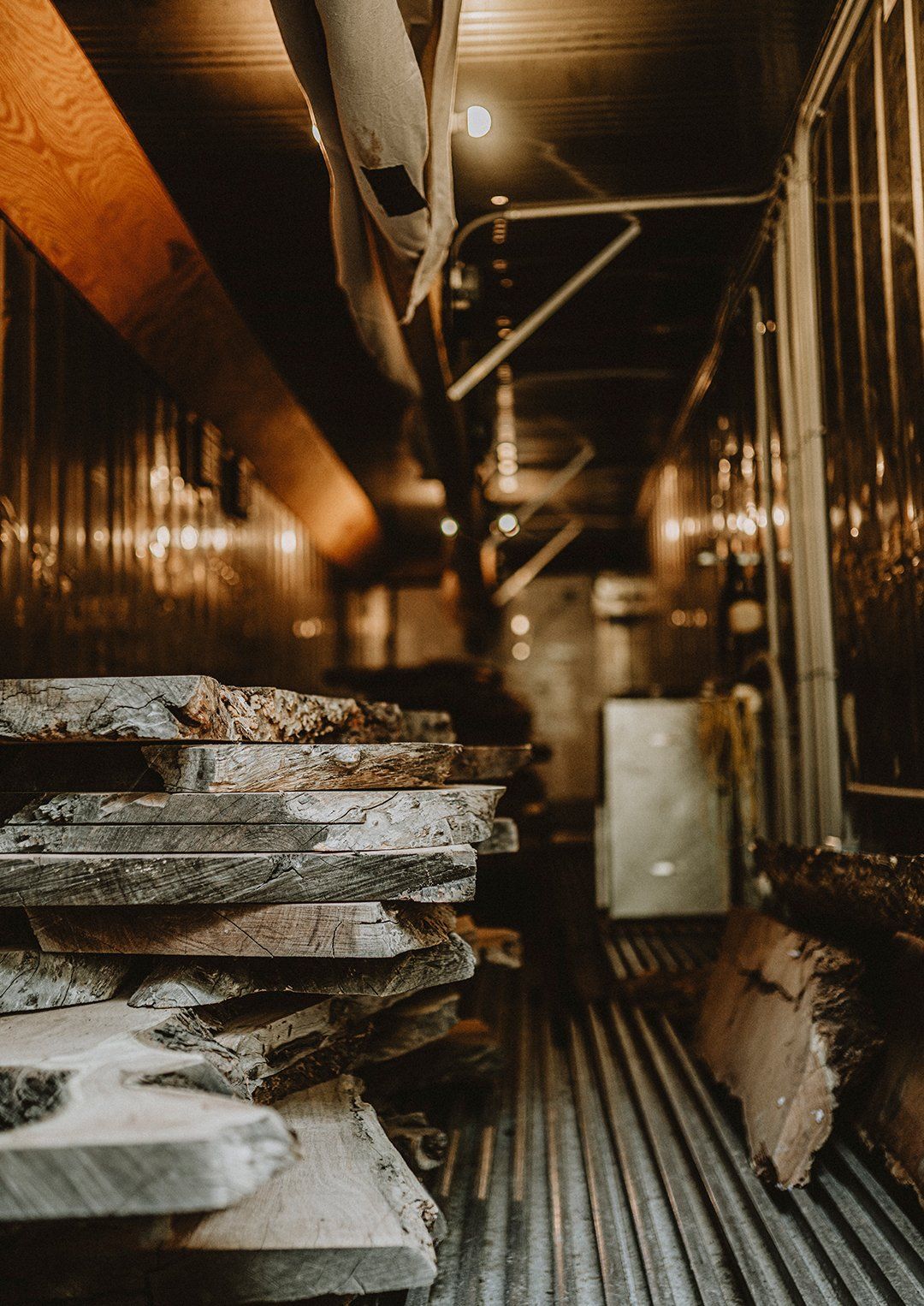 Weathered wood for custom furniture