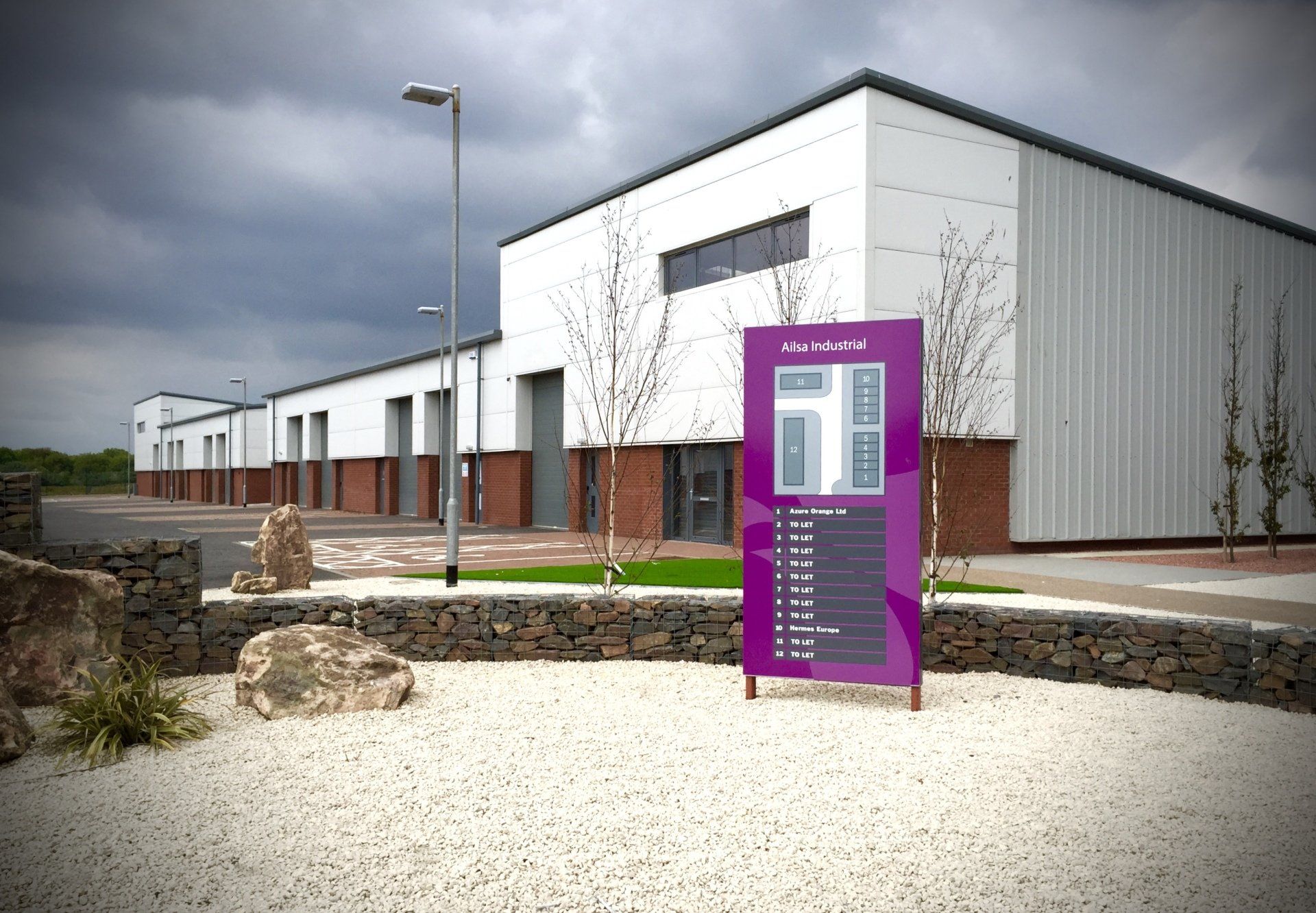 Landscaping to industrial units