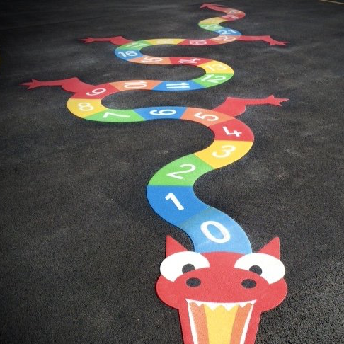 Numeric dragon playground marking