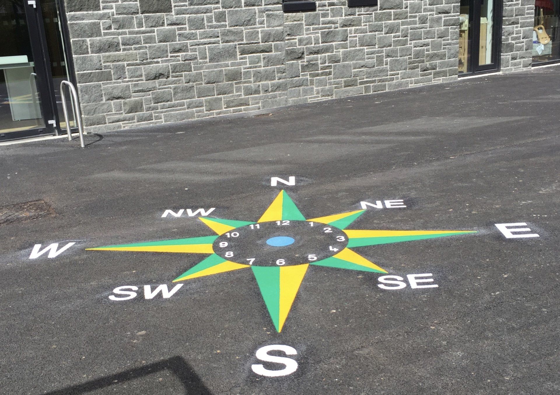 Compass play ground marking