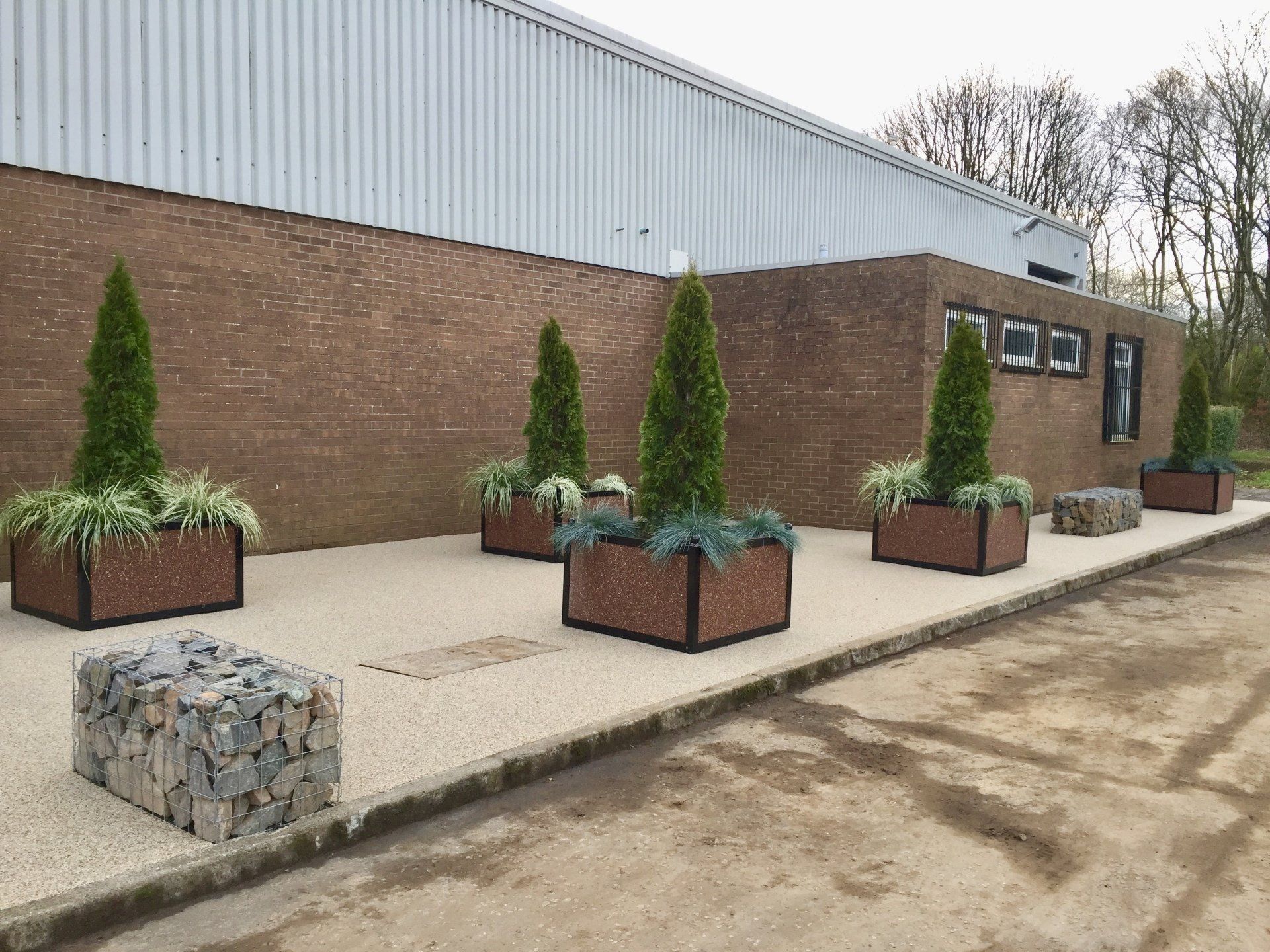 Low maintenance to industrial units after landscaping