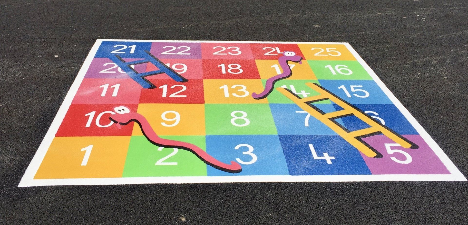 Snakes and ladders playground marking