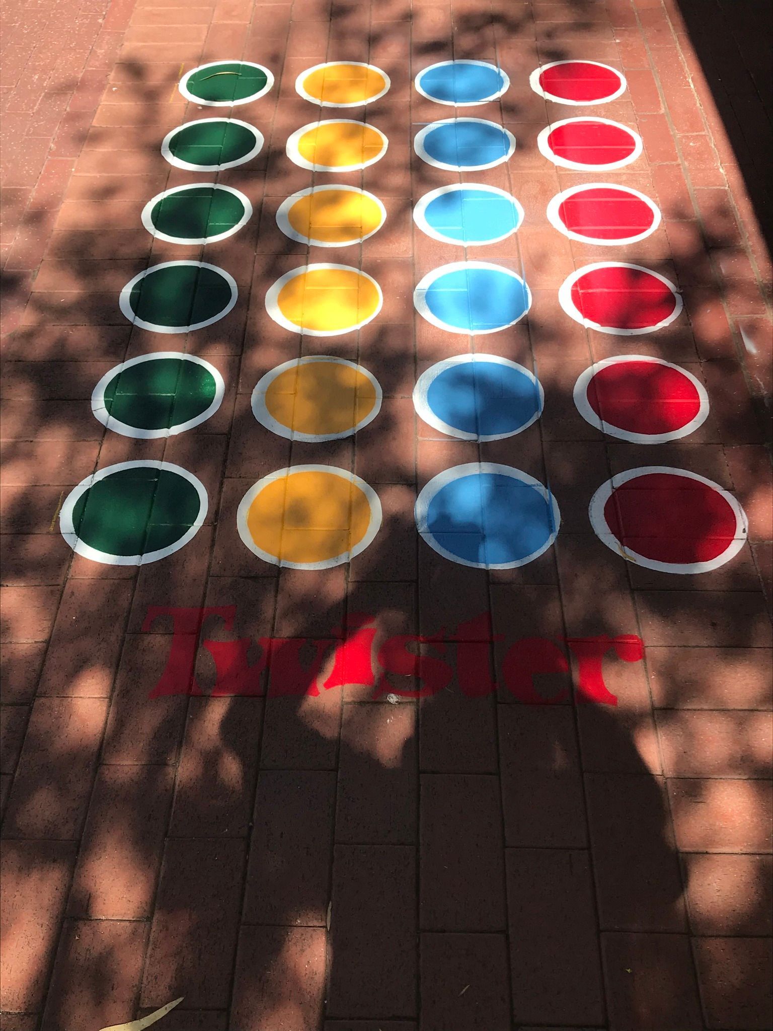 target game painted on school grounds