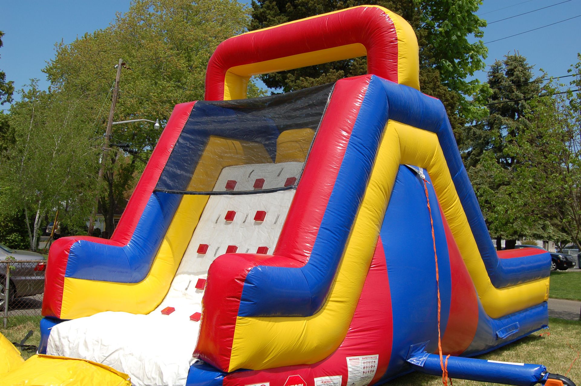 31' Inflatable Obstacle Course - Rock Wall / Slide