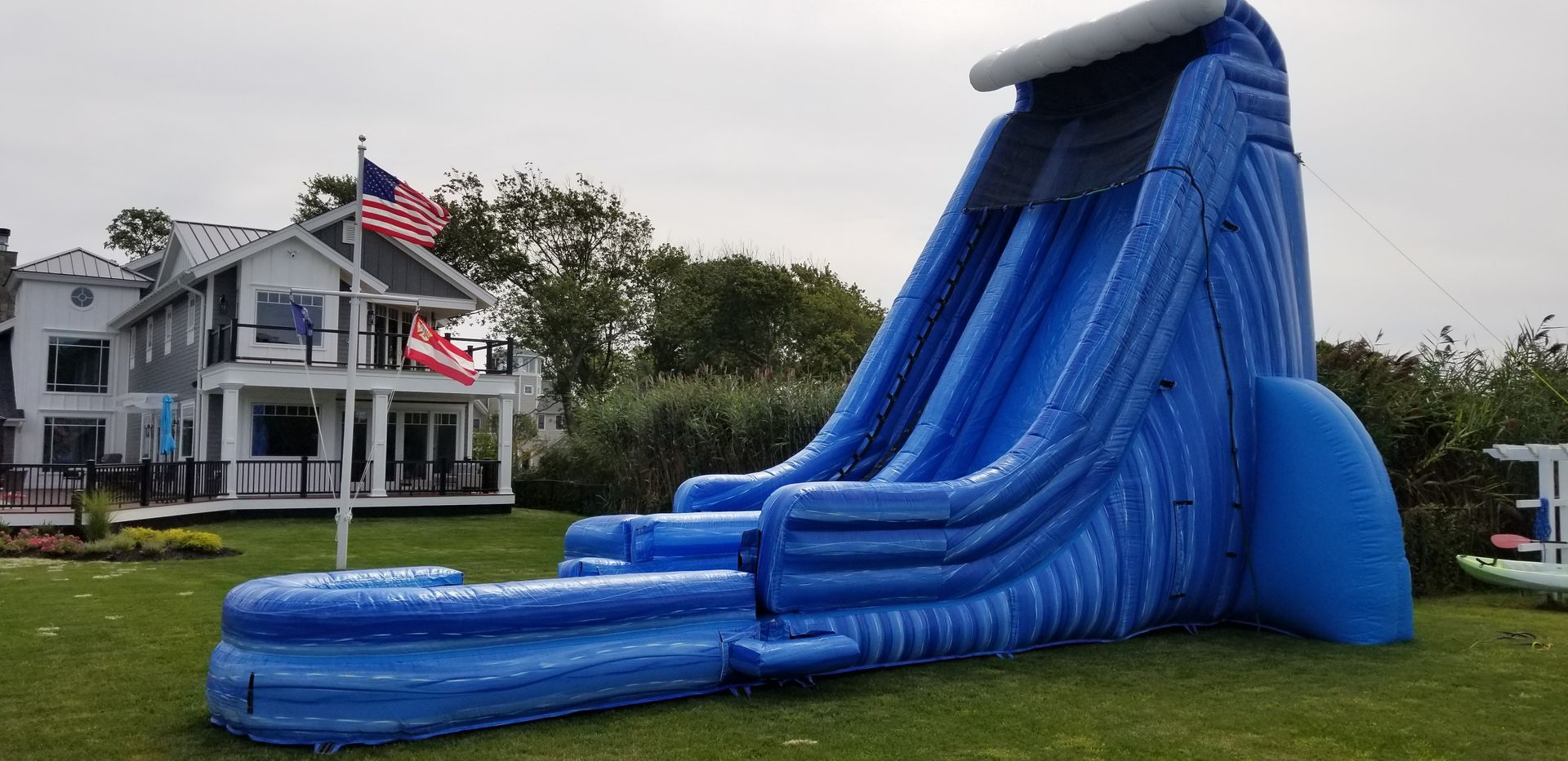 27 ft wave slide with pool