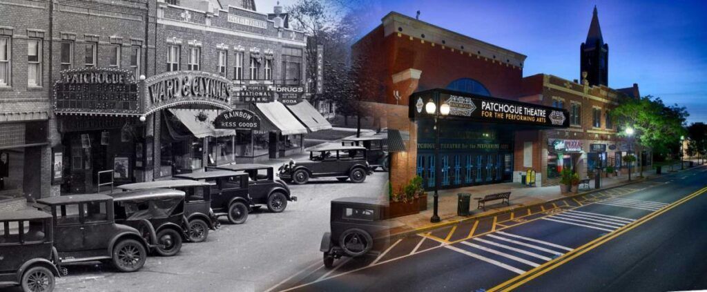 Patchogue past and present.  Flo's inflatables has your party rental needs covered.