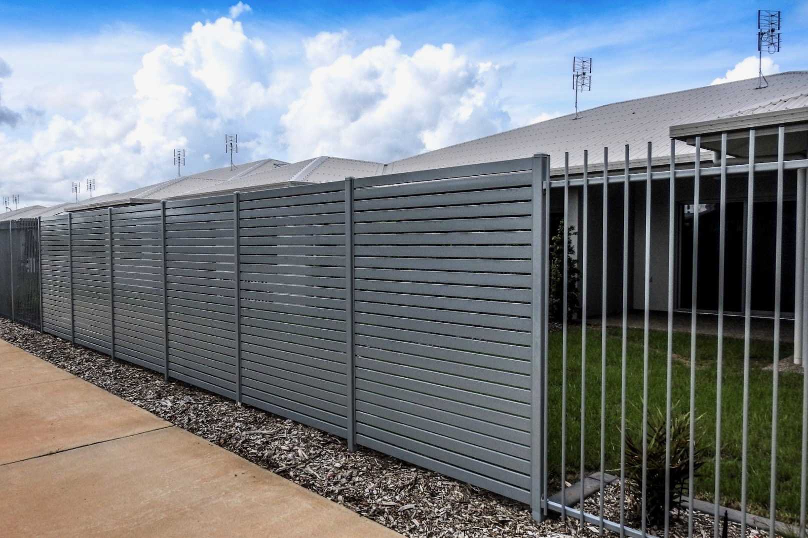 Aluminium Grey Fence